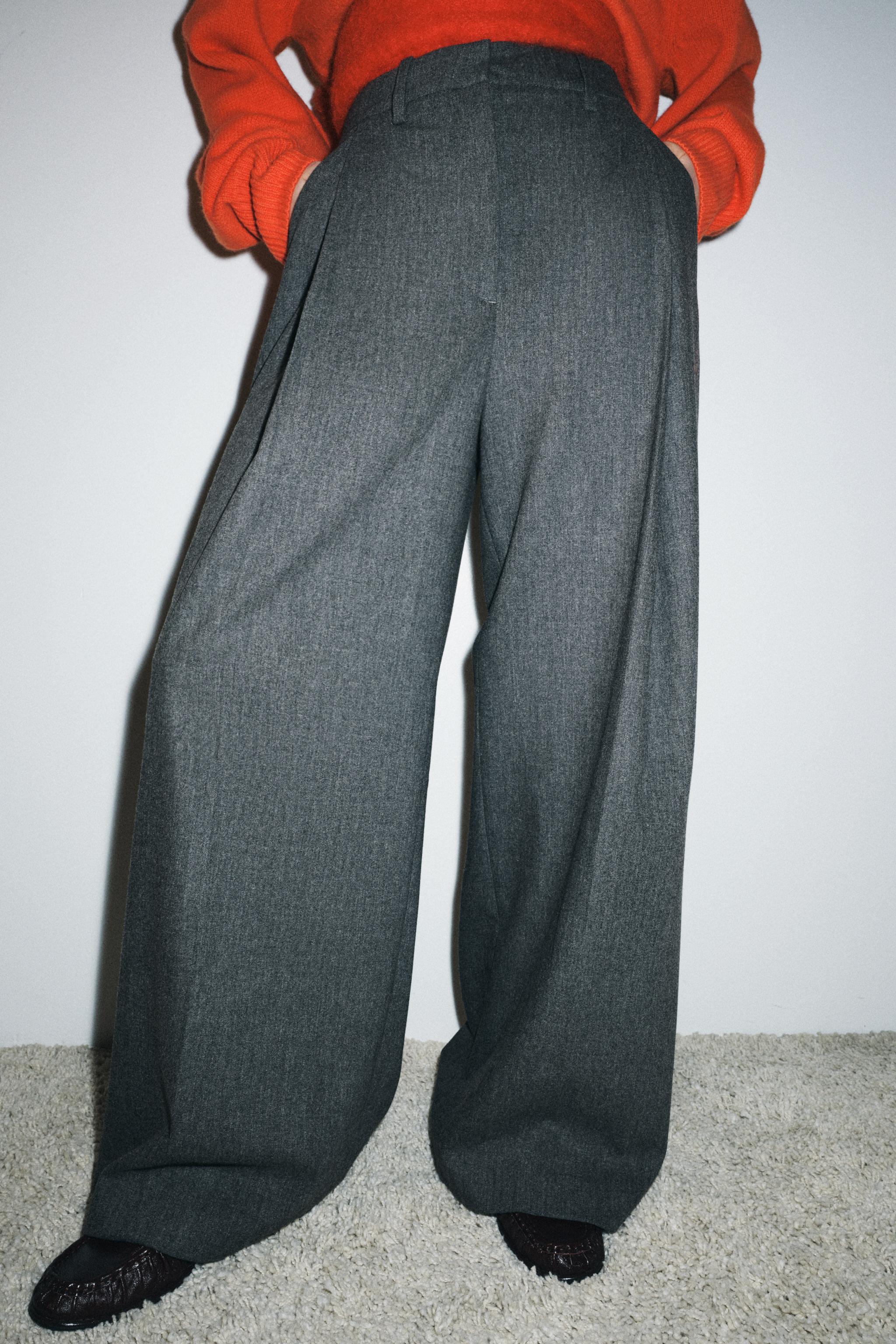 ZW COLLECTION WIDE LEG PLEATED PANTS